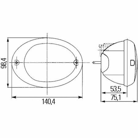 HELLA Lamp Rvrs 3130 Agrol 343130041